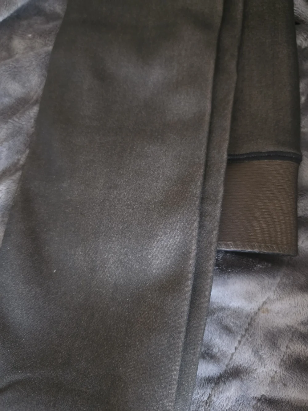 Fleece-Lined Women's Black Tights